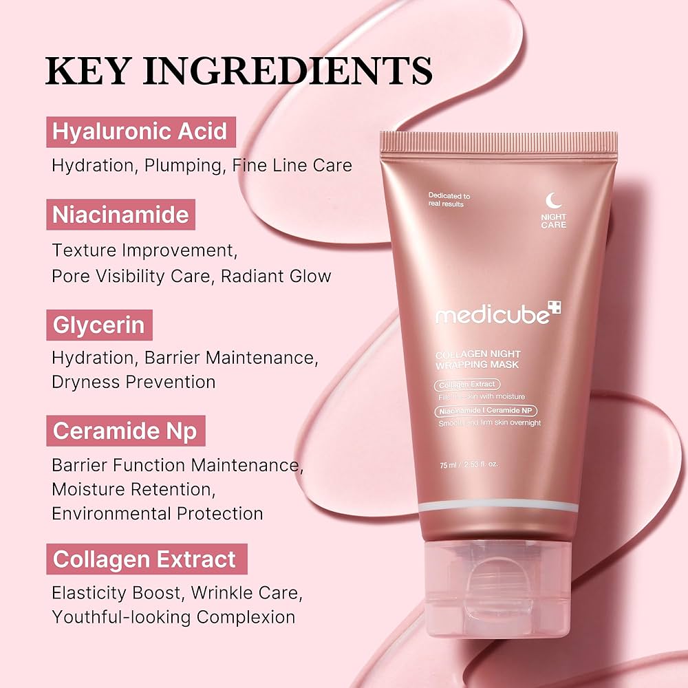 Medicube Collagen Night Wrapping Mask 75ml - Korean Sleeping Mask