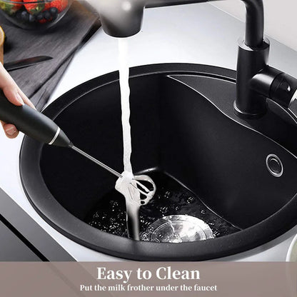 Rechargeable Electric Coffee Beater & Milk Frother - USB Charging