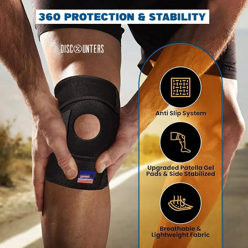 Adjustable Knee Cap Support Brace - Pain Relief for Knee Joint