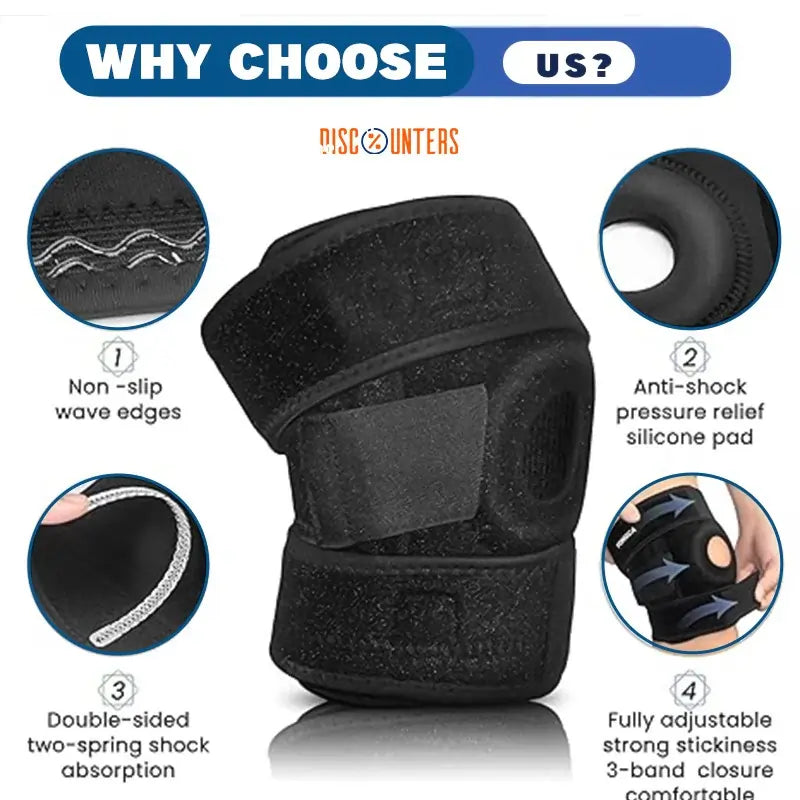 Adjustable Knee Cap Support Brace - Pain Relief for Knee Joint