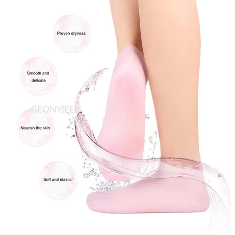 Silicone Moisturizing Heel Socks - Crack Repair & Foot Care