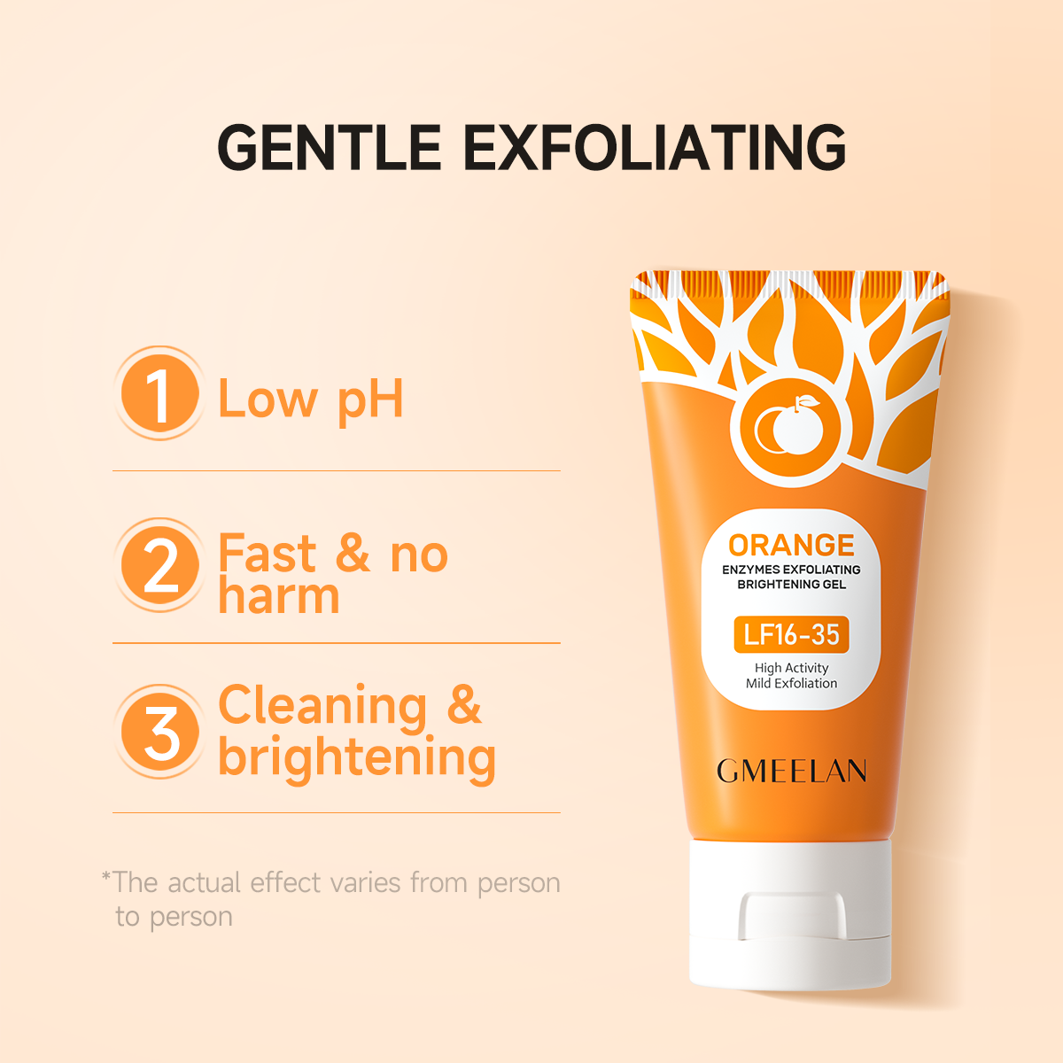 Gmeelan Orange Enzyme Exfoliating Brightening Gel 50g - Face Scrub