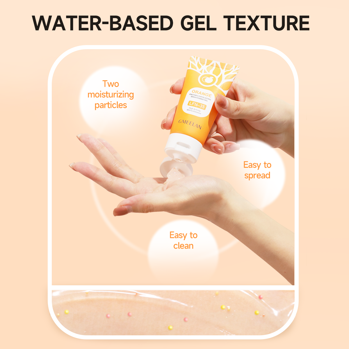 Gmeelan Orange Enzyme Exfoliating Brightening Gel 50g - Face Scrub